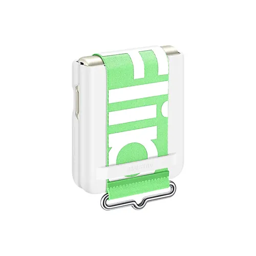 Samsung Galaxy Z Flip3 White Silicone Cover with Strap