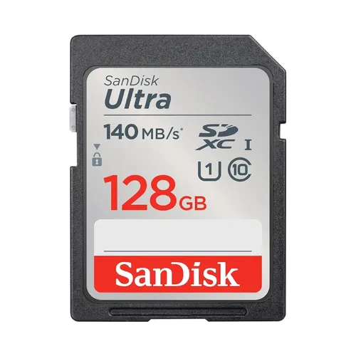 SanDisk 128GB Ultra SDXC UHS-I 140 MB/s Memory Card