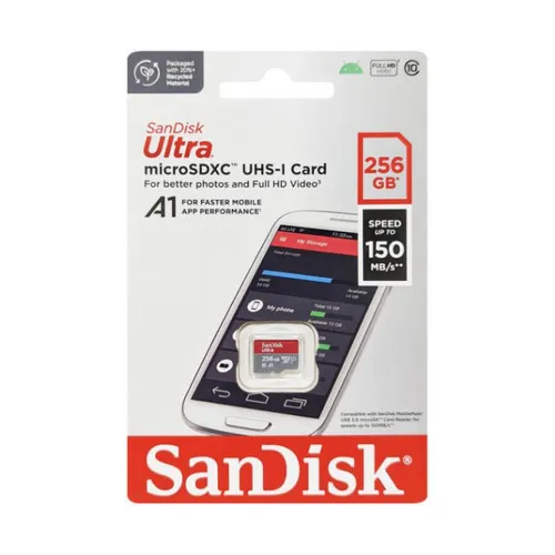SanDisk 256GB Micro SD SDXC UHS-1 A1 150MB/s