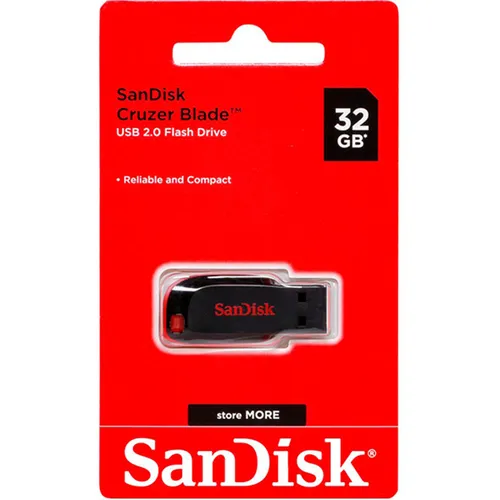 Sandisk Cruzer Blade 32GB USB 2.0 Flash Drive