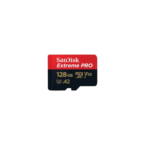 SANDISK EXTREEM PRO 128GB 200MBS MICRO SD MEMORY w/adaptor(3y)
