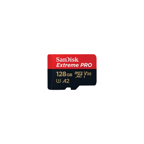 SANDISK EXTREEM PRO 128GB 200MBS MICRO SD MEMORY w/adaptor(3y)