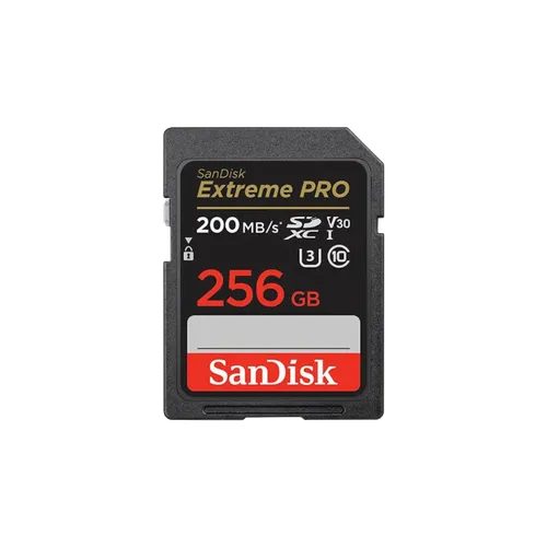 SANDISK EXTREEM PRO 256GB 200MBS SD MEMORY (3y)
