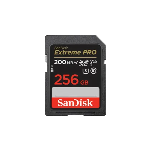 SANDISK EXTREEM PRO 256GB 200MBS SD MEMORY (3y)