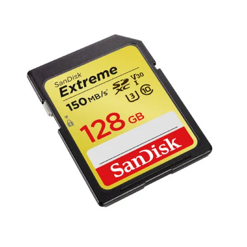 SanDisk Extreme 128GB SDXC 150 MB/S UHS-I Memory Card