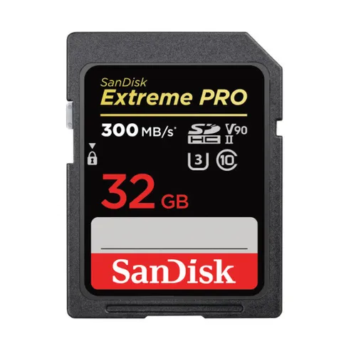 SanDisk Extreme Pro 32GB SDHC 300 MB/S UHS-II Memory Card