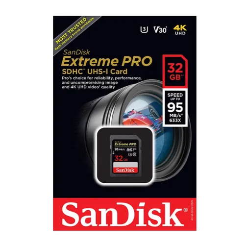 SanDisk Extreme Pro 32GB SDHC 95 MB/S UHS-I Memory Card