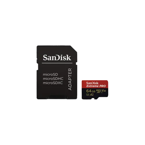 SANDISK EXTREME PRO 64GB 200MBS MICRO SD CARD(w/adaptor)-(3y)