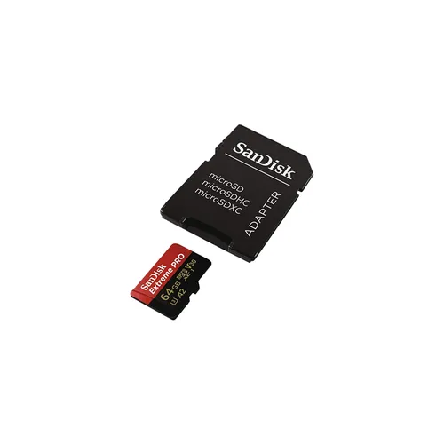 SANDISK EXTREME PRO 64GB 200MBS MICRO SD CARD(w/adaptor)-(3y)