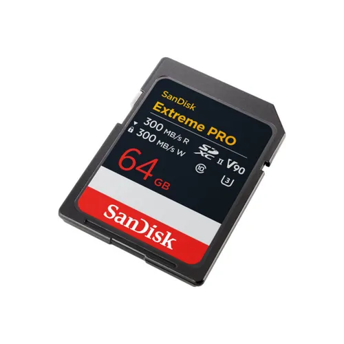 Sandisk Extreme Pro 64GB 300 Read 300 Write SD UHS-ll Card