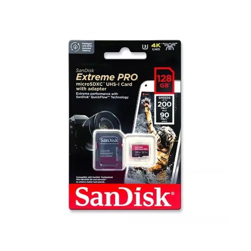 Sandisk Extreme Pro Micro SDXC 128GB 200R 90W