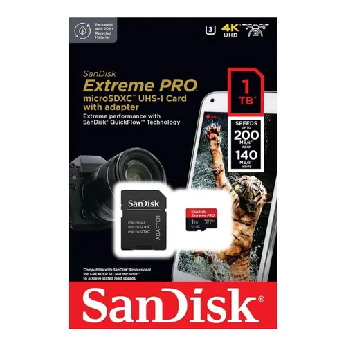 Sandisk Extreme Pro Micro SDXC 1TB 200R 140w