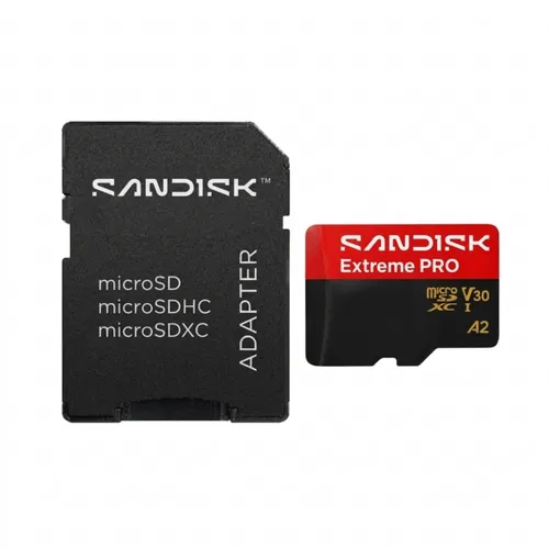 SanDisk Extreme PRO microSDXC 64GB UHS-I 200MB/s Memory Card with Adapter