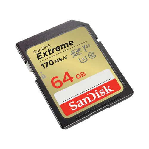 Sandisk SDXC Extreme 64GB 170MB/s UHS-I Memory Card