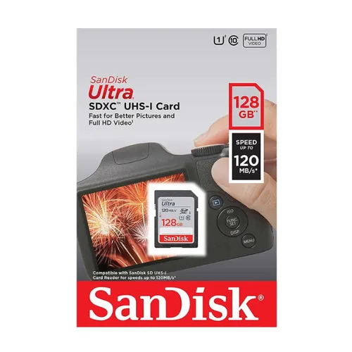 SanDisk Ultra 128GB SDXC 120 MB/S UHS-I Memory Card