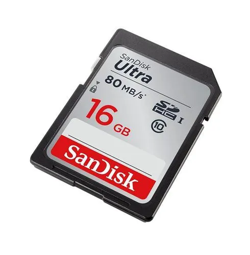 SanDisk Ultra 16GB SDHC 80 MB/S UHS-I Memory Card