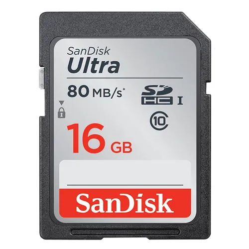 SanDisk Ultra 16GB SDHC 80MB/s UHS-I Memory Card