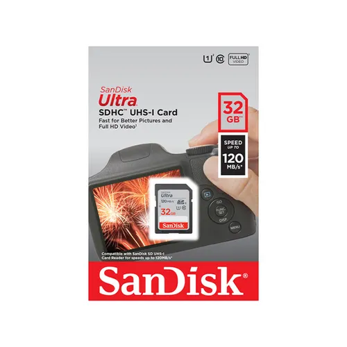 SanDisk Ultra 32GB SDHC 120MB/s UHS-I Memory Card