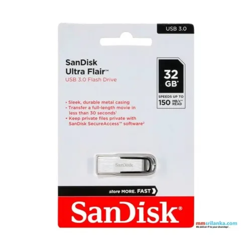 SanDisk Ultra Flair 32GB USB 3.0 Pen Drive