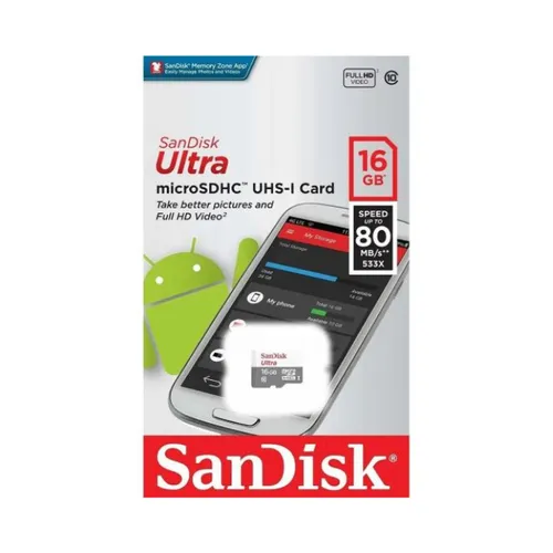 Sandisk Ultra Micro SDHC 16GB 80MBS
