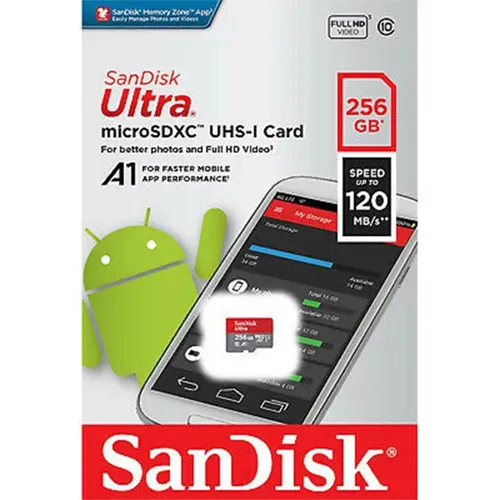 SanDisk Ultra microSDXC 256GB 100MB/s UHS-I Memory Card