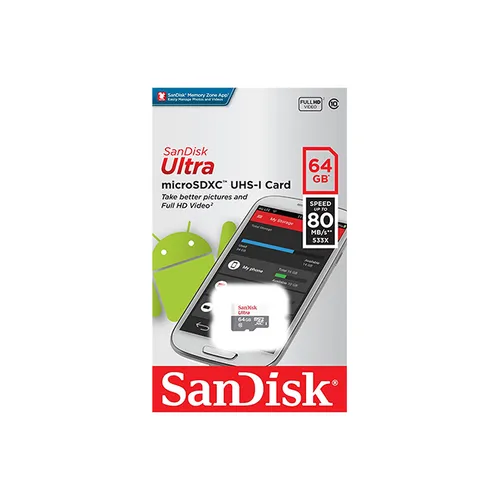 SanDisk Ultra SDXC 64GB UHS-I Memory Card