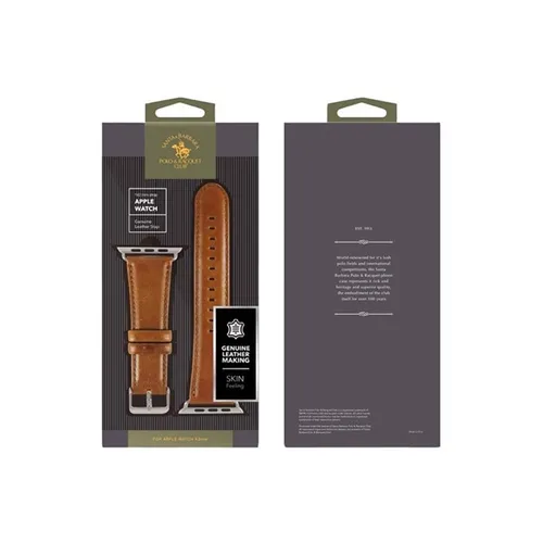 Santa Barbara Polo & Racquet Club Genuine Leather Strap for Apple Watch