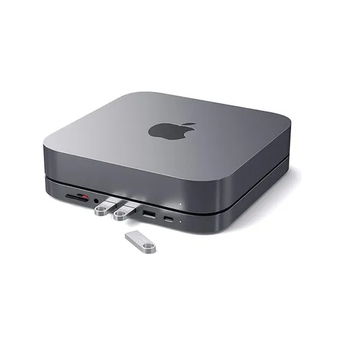 Satechi ST-ABHFM Type-C Aluminum Stand & Hub for Mac Mini