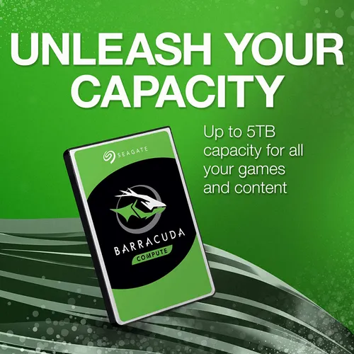 Seagate 1TB Internal Hard Drive HDD – 2.5 Inch SATA 6 Gb/s 5400 RPM 128MB Cache for PC Laptop