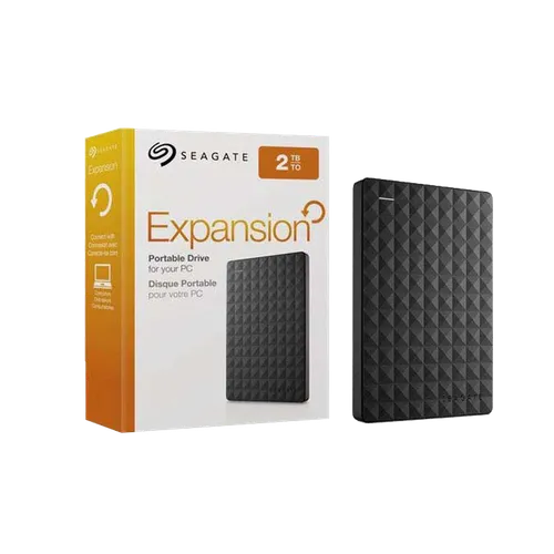 SEAGATE 2TB EXPANSION PORTABLE HARD DRIVE(2y)