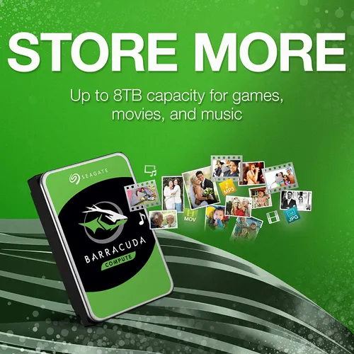 Seagate BarraCuda 1TB Internal Hard Drive HDD – 3.5 HDD – ST1000DM010