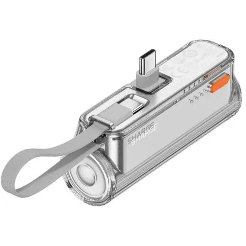 Sharge Flow Mini 2 22.5W 5000mAh Power Bank With Built-in Cable And Connector