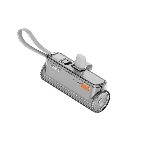 Sharge Flow Mini 22.5W 5000mAh Power Bank With Built-in Cable And Connector