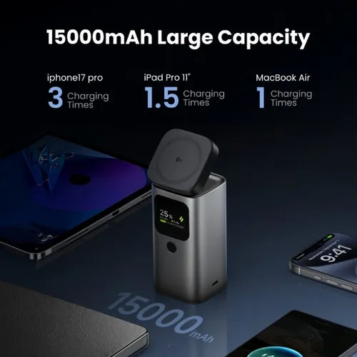 Sharge Stangmag 100W Qi2 MagSafe 15000mAh Power Bank