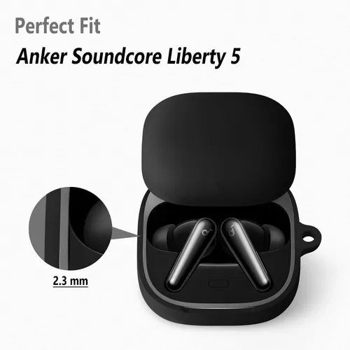 Silicone Case for Anker Liberty 5 with Hook