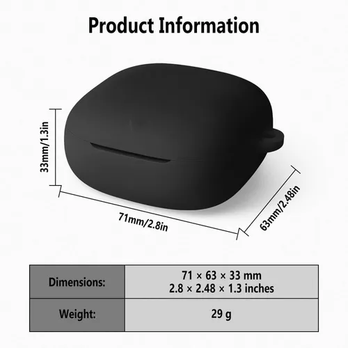 Silicone Case for Anker Liberty 5 with Hook