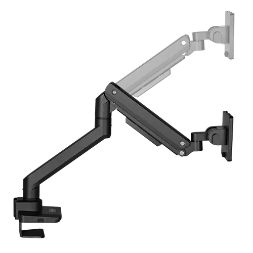 SILVERSTONE ARM14 SINGLE MONITOR DESK MOUNT WITH GAS SPRING 17"-49"