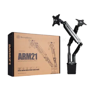 Silverstone ARM21B Gas Spring Swing Dual Monitor Mount