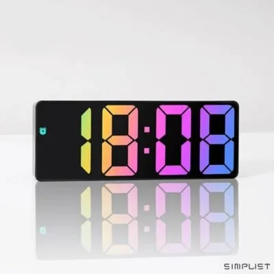 Simplist Ausyst LED RGB Digital Desktop Alarm Clock