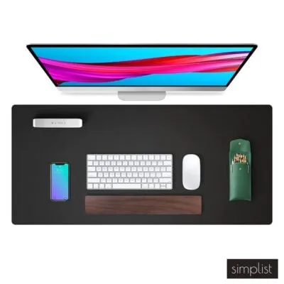 Simplist Desk Mat PRO – Non-Slip PU Leather Desk Pad