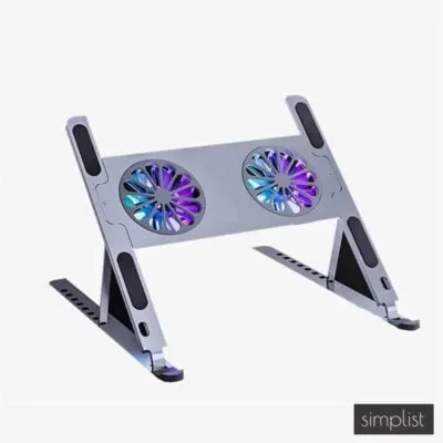 Simplist JUGTL Dual Fan Aluminum Laptop Stand Cooling pad