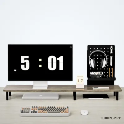 SImplist PegStation – Monitor Stand with Built-In Pegboard