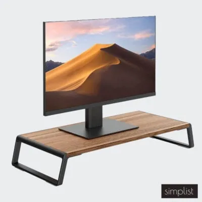 Simplist Upergo Ergonomic Monitor Stand Riser with Aluminum Feet