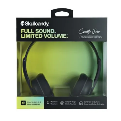 Skullcandy Cassette Junior Wired Headphone Black