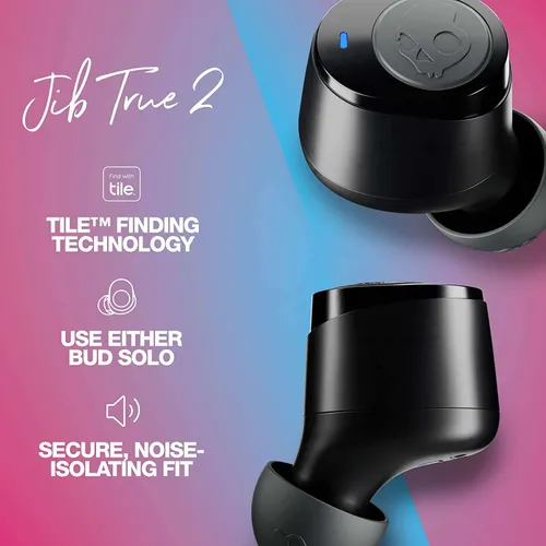 Skullcandy Jib True 2 Wireless in-Ear Earbuds – True Black