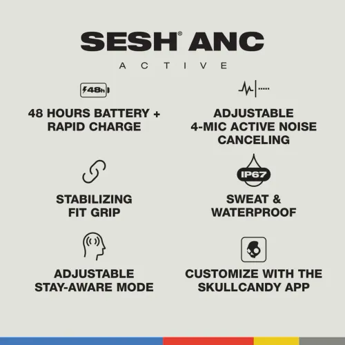 skullcandy Sesh ANC Sport Earbuds