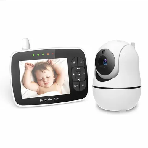 SM935E Baby Monitor with 3.5 Inch Color LCD Screen Video Two-way Intercom Baby Monitor Support Remote Camera Pan Zoom Camera