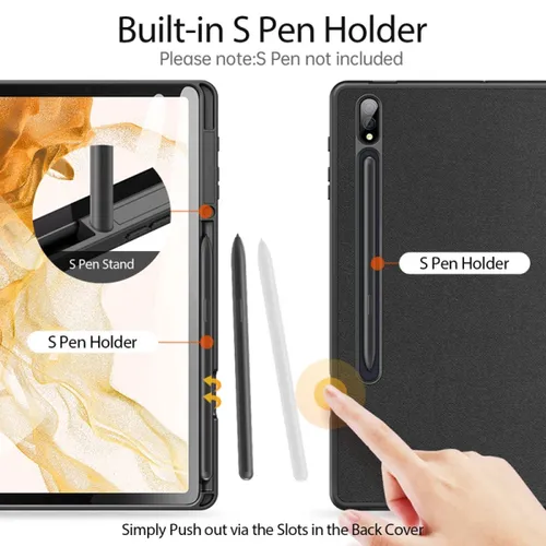 Smart Case with Pen Holder for S8 Ultra