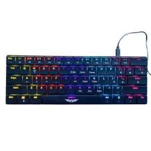 SMK 1C Armaggeddon low- profile RGB mechanical keyboard – Black Tactile