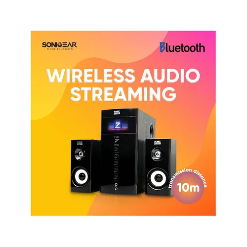 SonicGear Evo 7 Pro BTMI 2.1 Bleutooth Speaker with Subwoofer